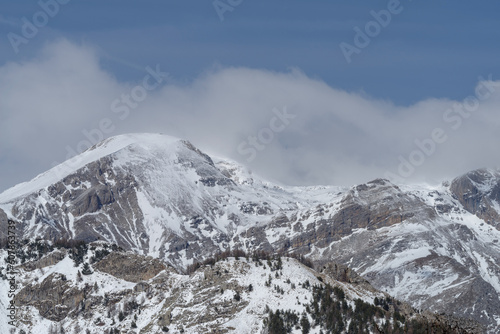 Ligurian Alps mountain range in winter, Piedmont region, northwestern Italy © Dmytro Surkov