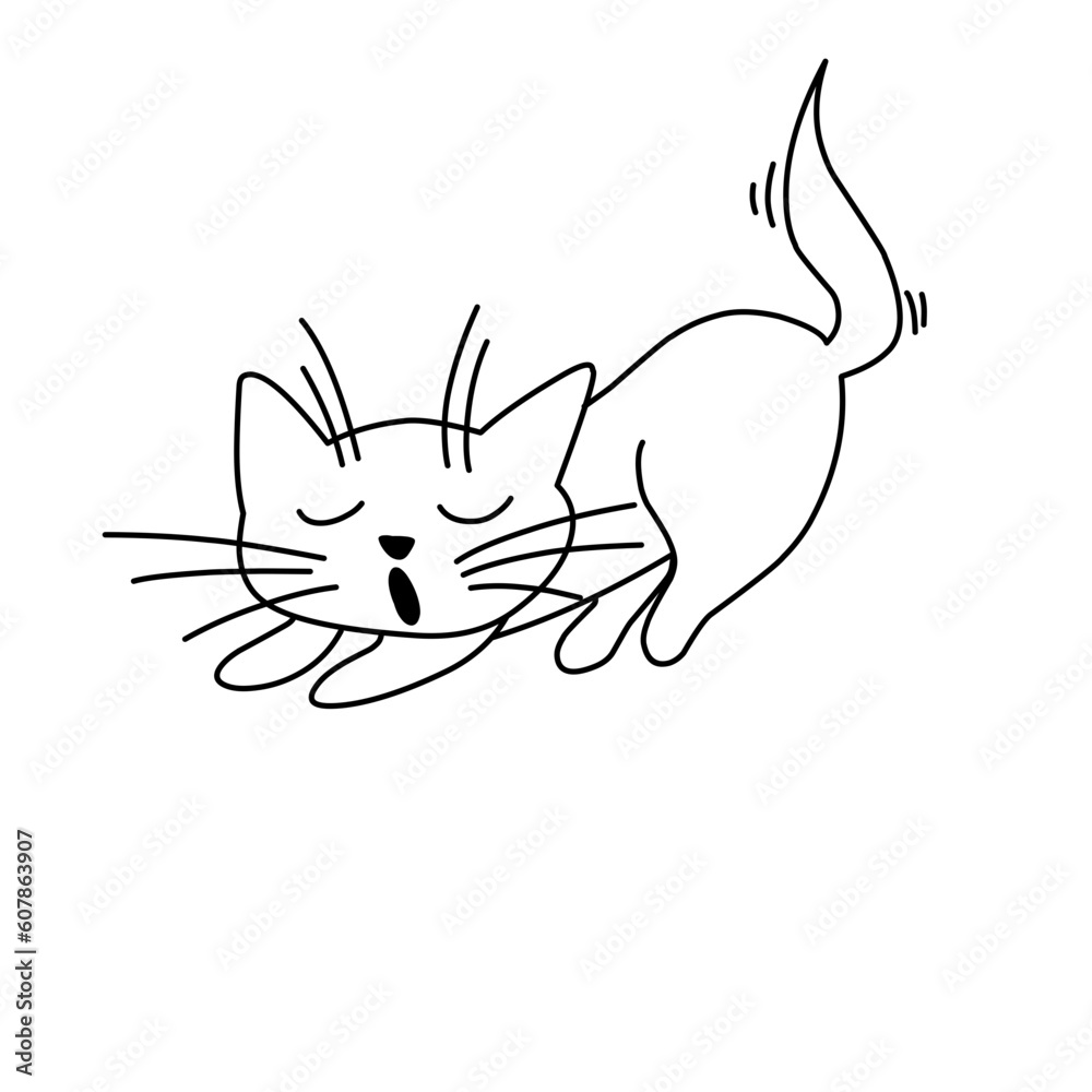 Fototapeta premium Cute Playful Kitten