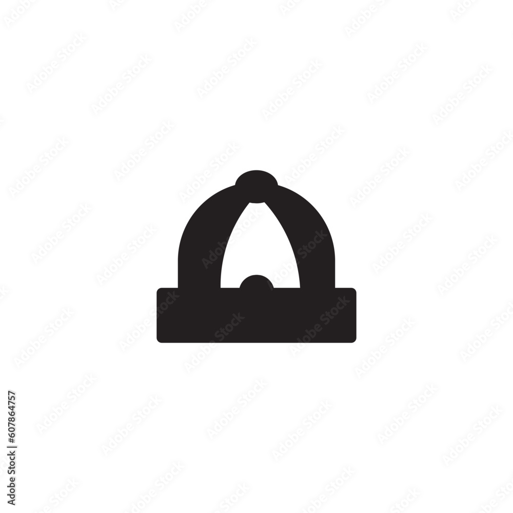Chinese Cap Lunar Solid Icon