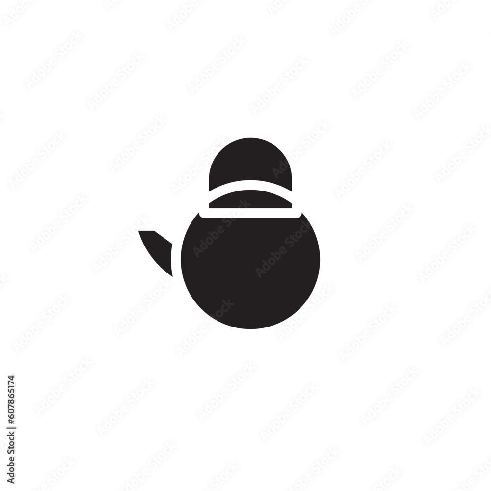 Chinese Tea Teapot Solid Icon Chinese Tea Teapot Solid Icon