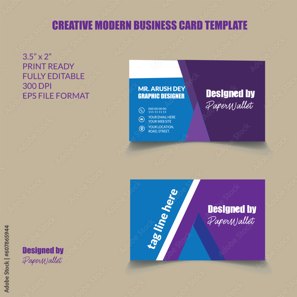 modern business card design template modern business card design template