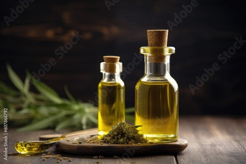 cbd oil for cooking  with recipes and ingredients  created with generative ai