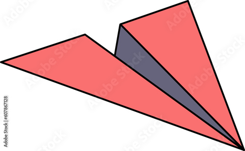 Free Download Origami Paper Plane Icon Illustration Vector - GFXLoad