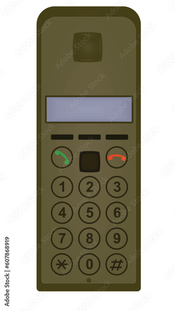 Home digital telephone. vector illustration Home digital telephone. vector illustration