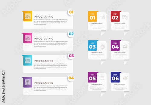 Infographic label template with icon .can be used for info graphics, flow charts, presentations