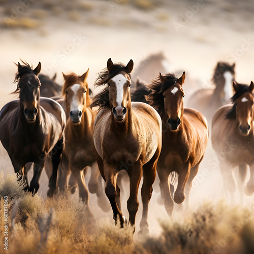 Wild horses galloping freely through Generative AI © Benjamin