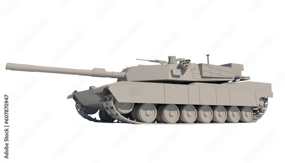 American tank isolated