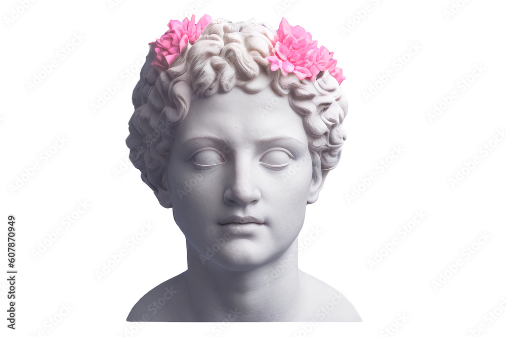 head of an ancient greek statue, generative ai head of an ancient greek statue, generative ai