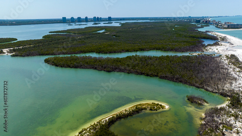 aerial view of beach