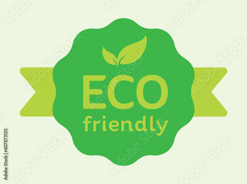 Eco friendly, green, cruelty free, vegan. Symbol vector, icon design photo