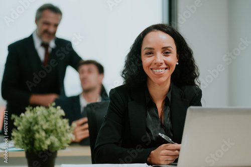 Portrait of young smiling w...