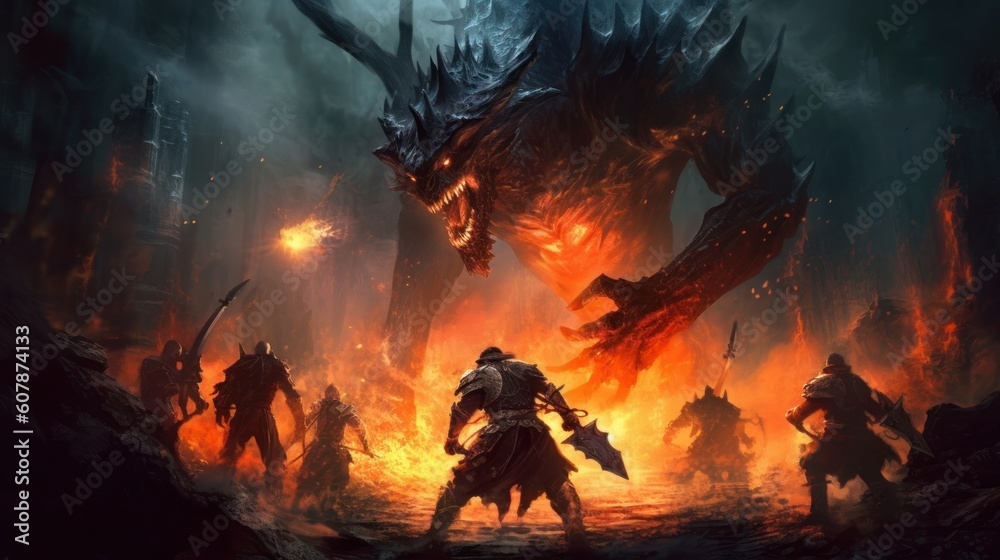 Fototapeta premium Role Playing Game Stunning Artwork
