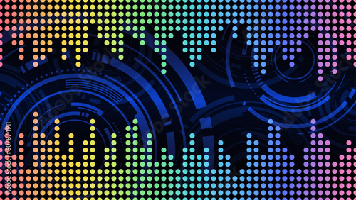 カラフルなイコライザーの背景