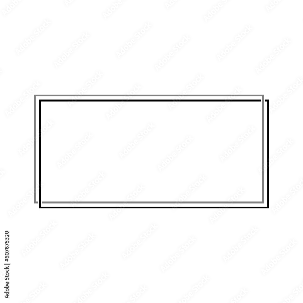 Simple Text frame icon isolated on white background Simple Text frame icon isolated on white background