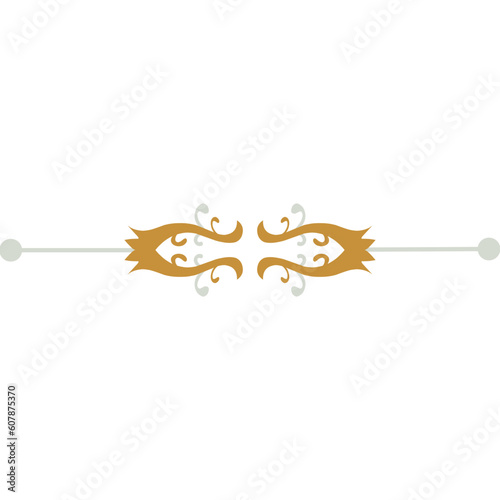 Luxury Golden Vintage Ornament, Beautiful Decoration Ornament 