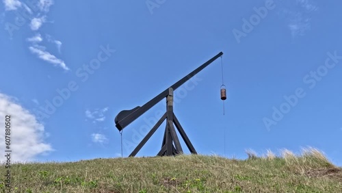 Skagen's Lever Light.  A time lapse recording of Skagen's lever light in northern Denmark.  The light is a replica of the original used until 1747.  Skagen is a port town on the Jutland peninsula.