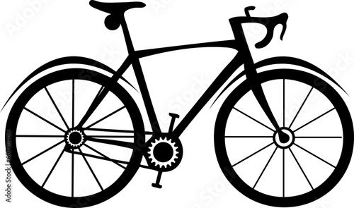 silhouette of a bicycle