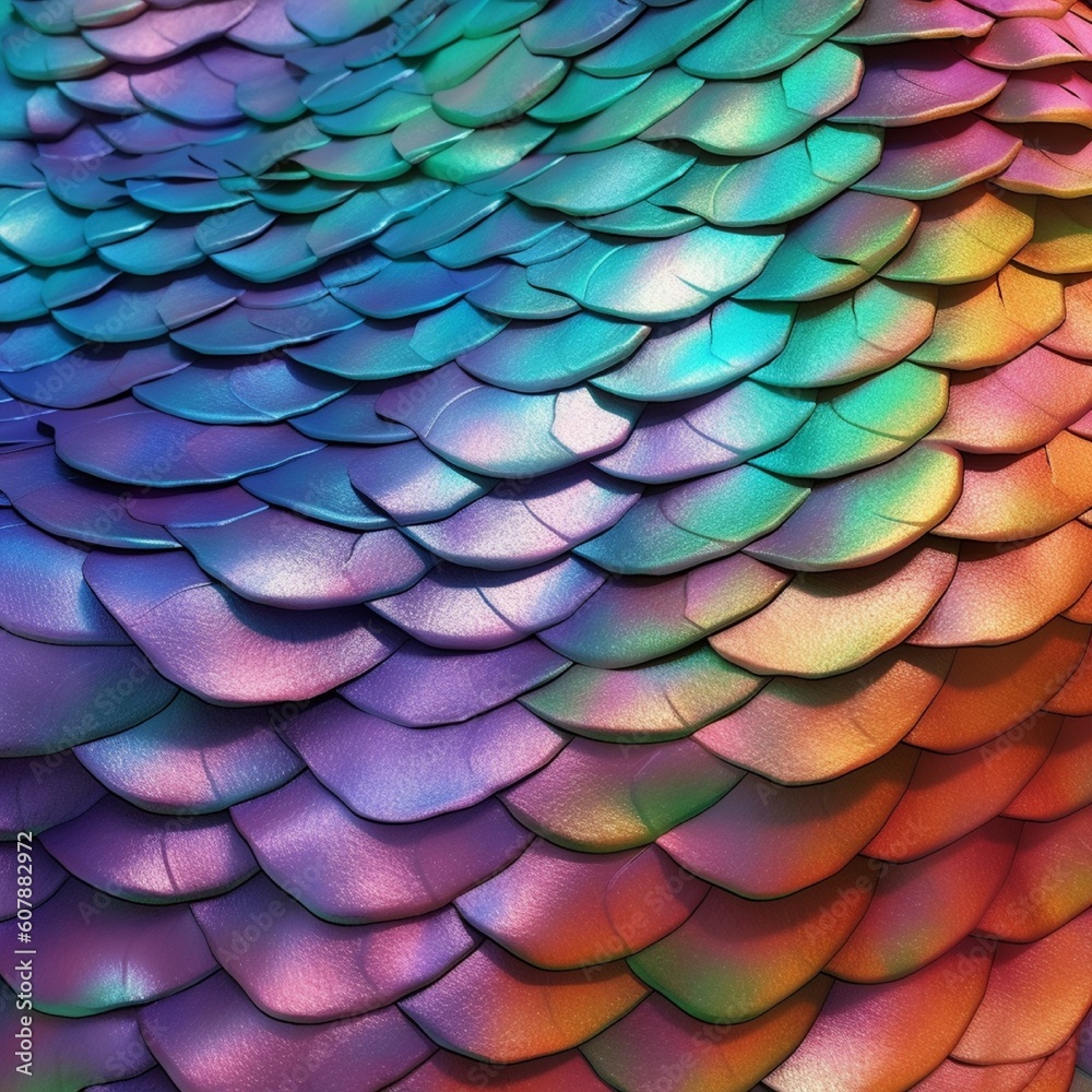 Fondo con detalle y textura de superficie cubierta por multitud de escamas, con textura suave y tonos iridiscentes Fondo con detalle y textura de superficie cubierta por multitud de escamas, con textura suave y tonos iridiscentes