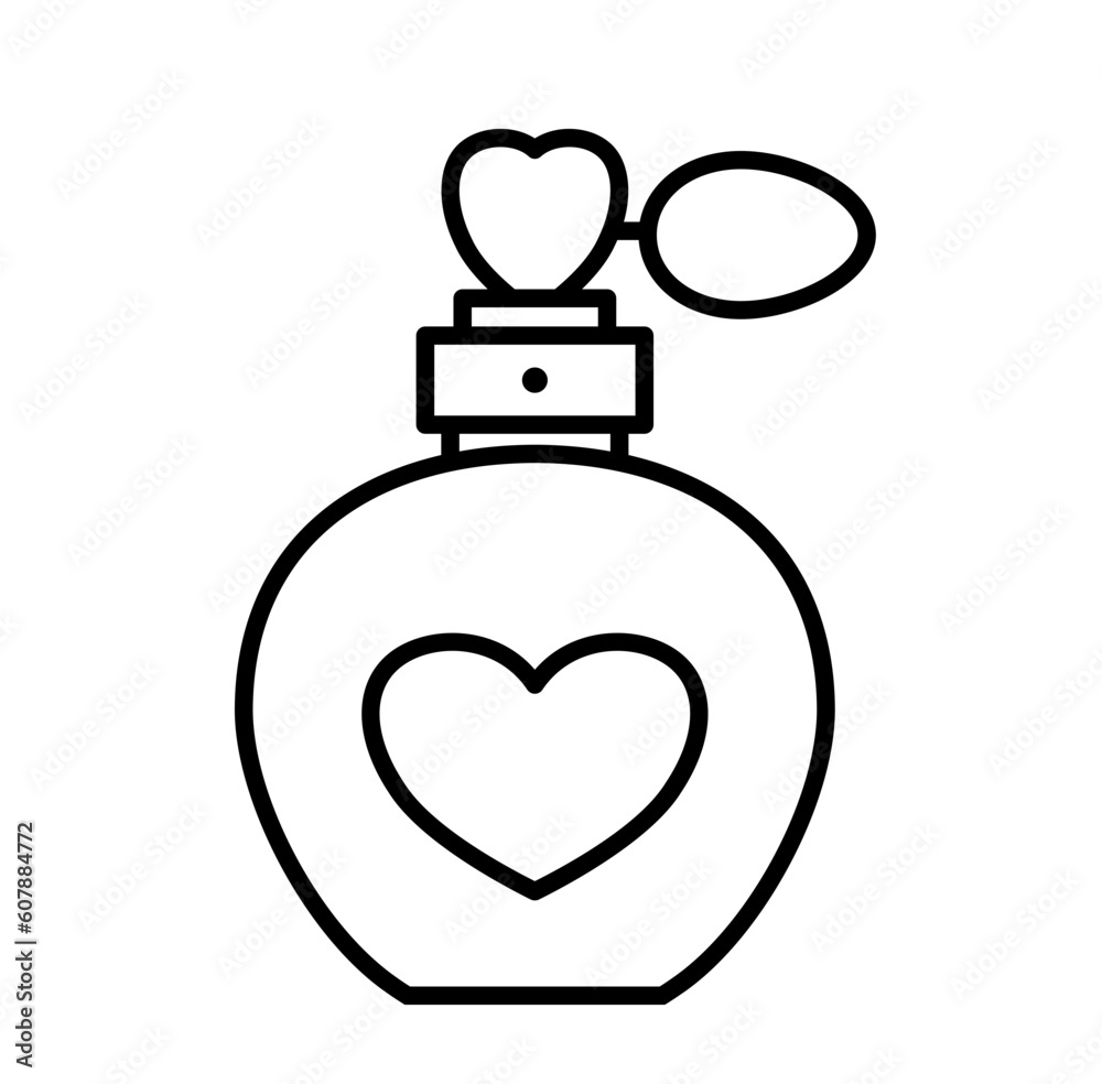 Cute flower perfume fragrance outline icon Cute flower perfume fragrance outline icon