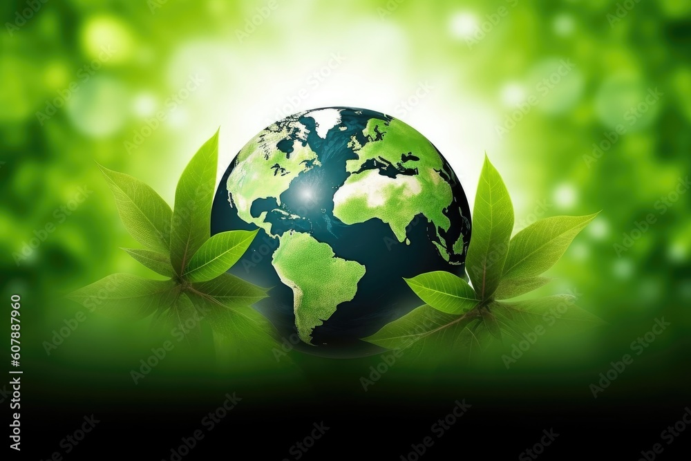 peace, green and earth planet on a background with copy space, created with generative ai peace, green and earth planet on a background with copy space, created with generative ai