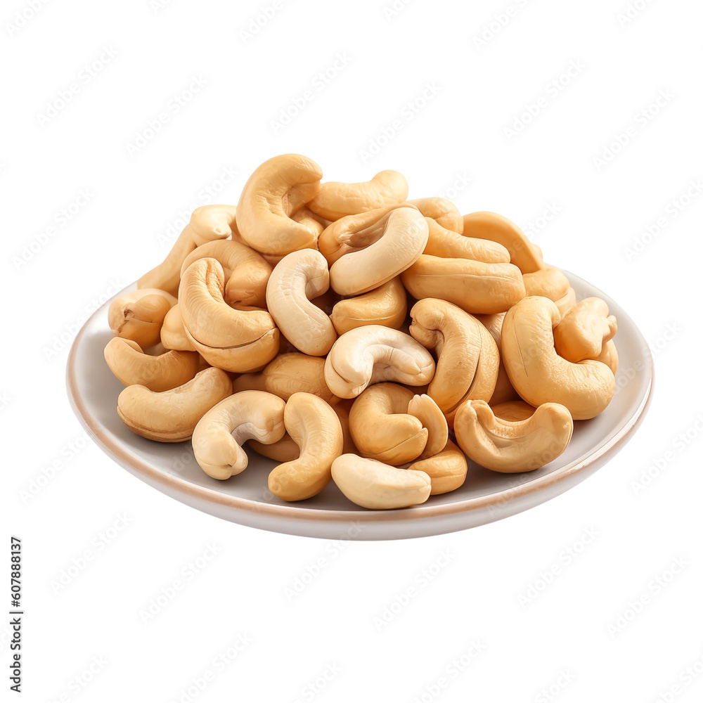 Fototapeta premium cashew nuts in a bowl created with Generative AI
