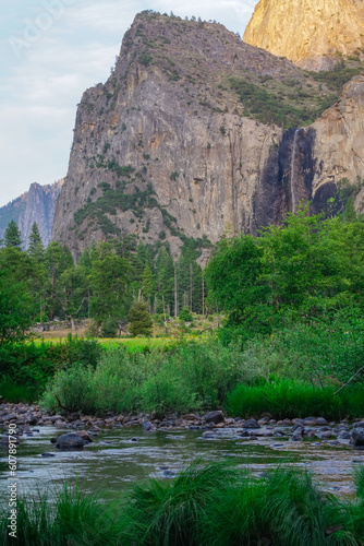 Beautiful view inside Yosemite National Park