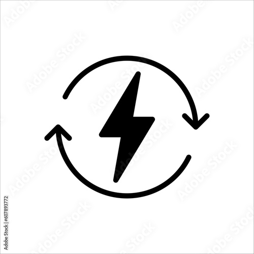 Free Download Renewable energy icon on white background. vector illustration - GFXLoad