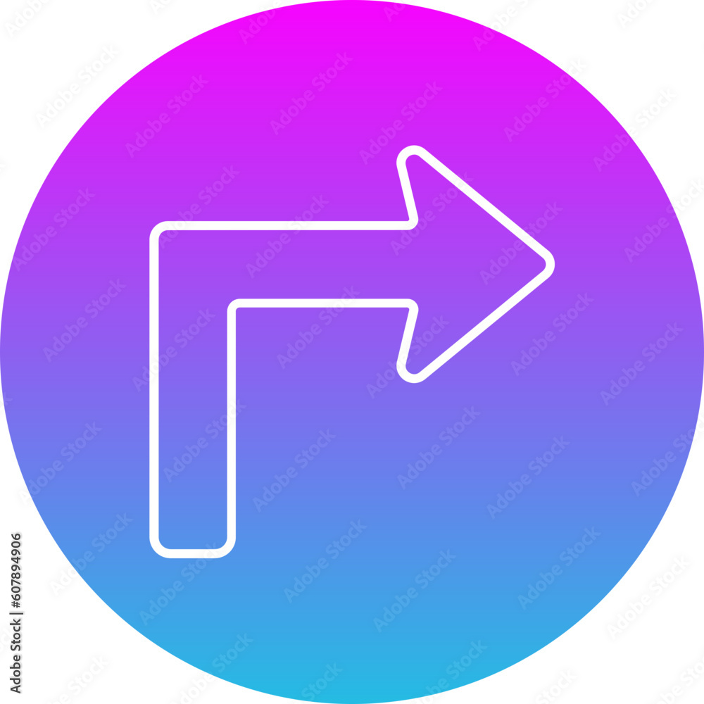 Turn Right Icon Turn Right Icon