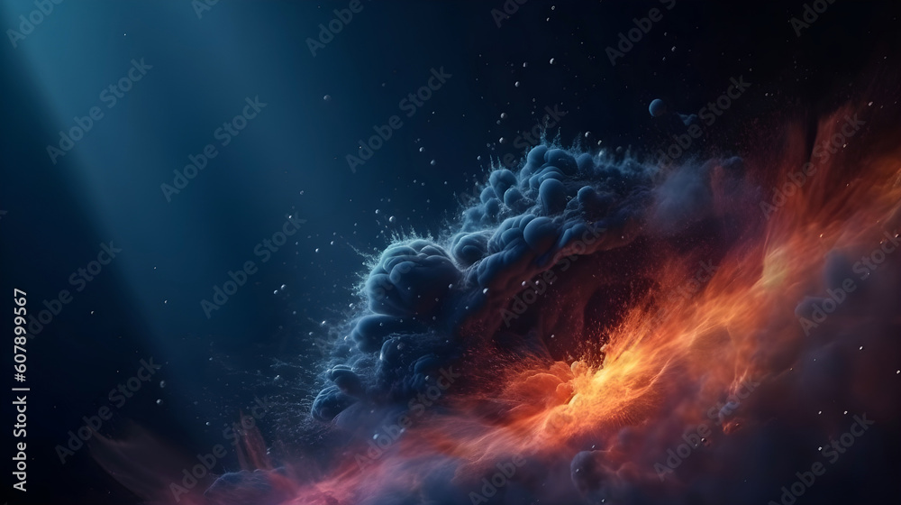 background wallpaper fire in space
