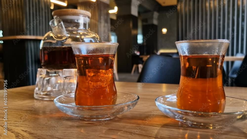 Tea close-up in a cafe. Tea close-up in a cafe.