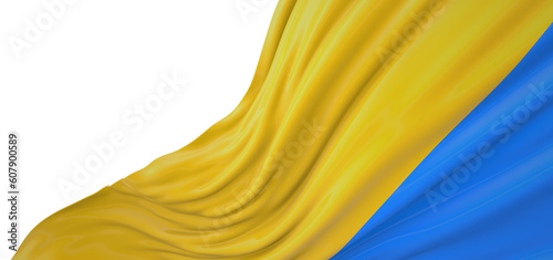 Spectacular Visualization: 3D Ukraine Flag Illustration for Creative Projects