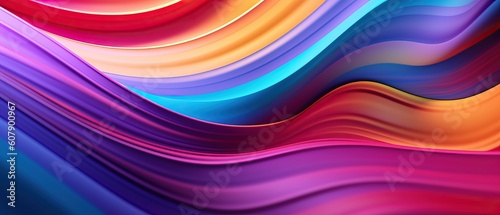 Bright Multicolored 3D Wave Background for presentation design. Suit for business  corporate  institution  party  festive  seminar  and talks