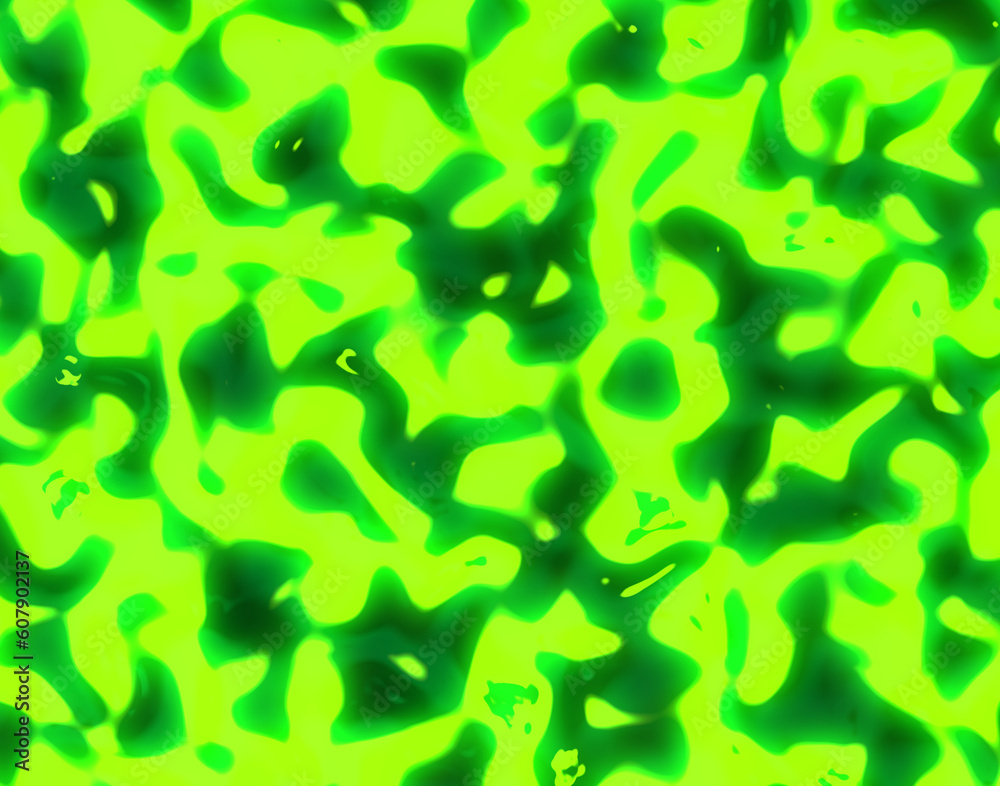 Liquid Green Abstract Pattern Background Illustration