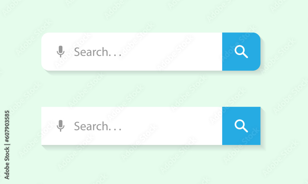 search bar with magnifier and voice icon vector search bar with magnifier and voice icon vector