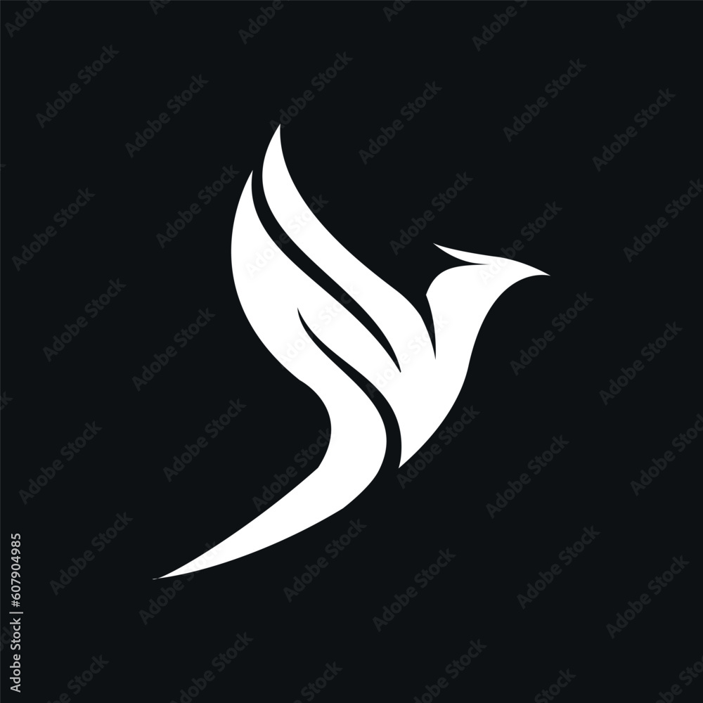 Obraz premium Flying Wings Bird Logo abstract design vector template