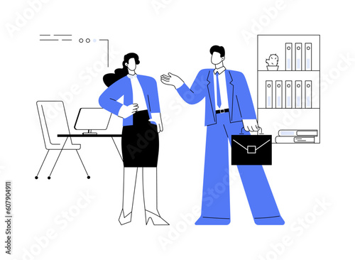 Corporate dress code abstract concept vector illustration.