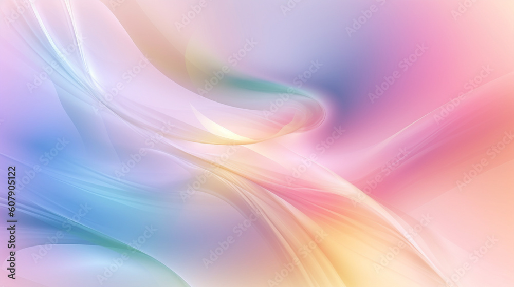 Abstract colorful wave background, Generative AI
