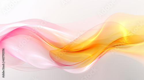 Abstract colorful wave background, Generative AI