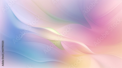 Abstract colorful wave background, Generative AI