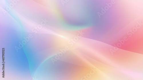 Abstract colorful wave background, Generative AI