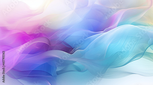 Abstract colorful wave background, Generative AI