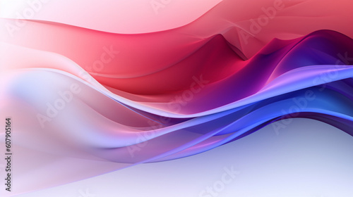 Abstract colorful wave background, Generative AI