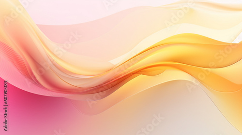 Abstract colorful wave background, Generative AI