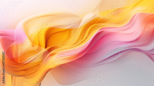 Abstract colorful wave background, Generative AI