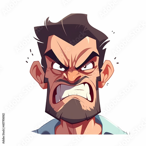 Angry man Cartoon