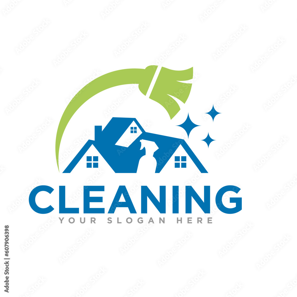 Cleaning Service Logo Design Illustration Cleaning Service Logo Design Illustration