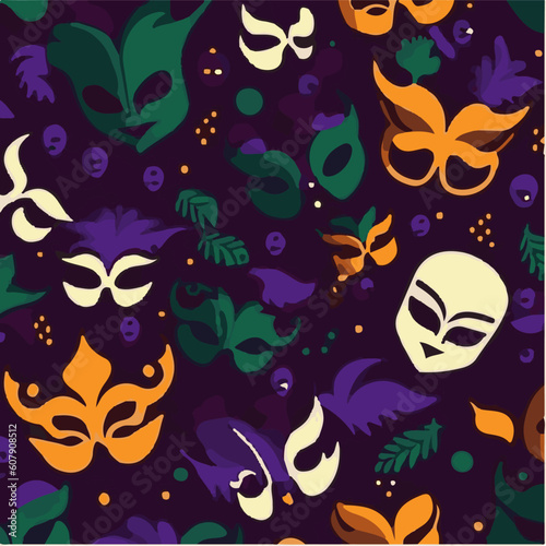cute simple mardi gras pattern, cartoon, minimal, decorate blankets, carpets, for kids, theme print design
