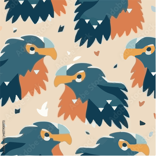 cute simple eagle pattern, cartoon, minimal, decorate blankets, carpets, for kids, theme print design
