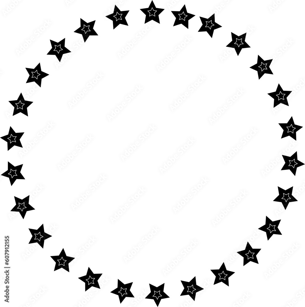 Obraz premium circle , stars , vector illustration