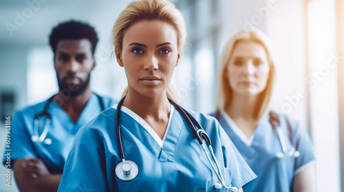 Doctors in the hospital corridors, generative ai 